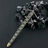 Wild Hunt Weapon Geralt Aerondight Steel Sword 22cm Game Peripheral Medieval Metal Weapon Model Uncut Blade Gifts Toys for Boys 4