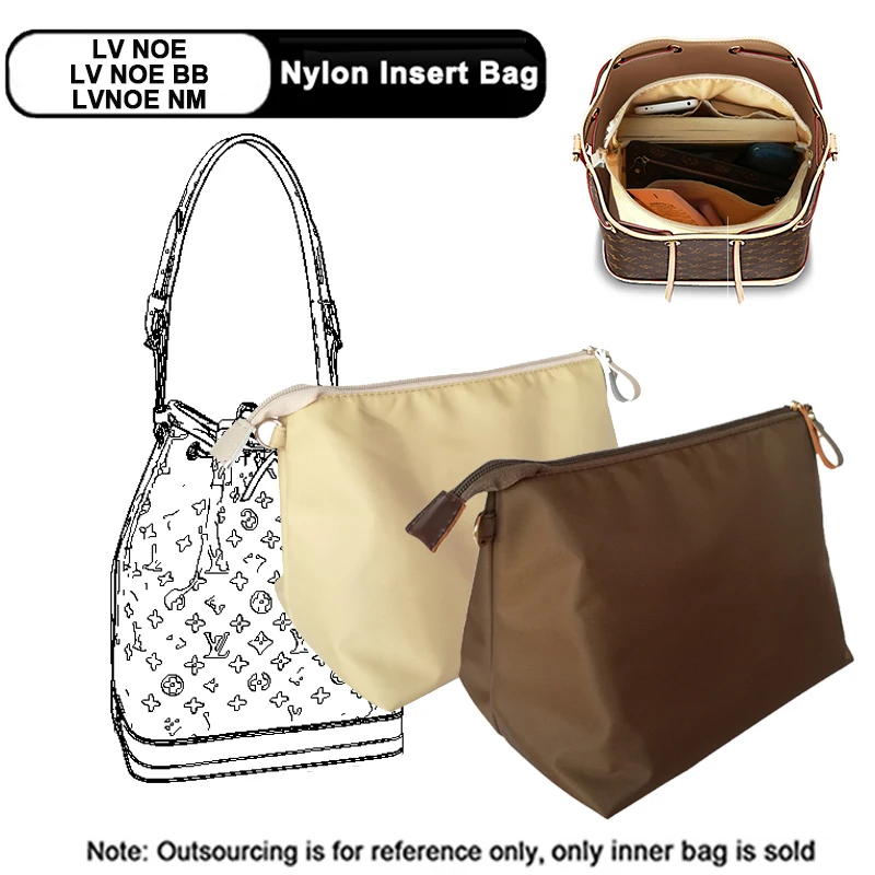 EverToner Suitable for LV NOE BB Bucket Bag Insert Bag NOE NM Inner Purse  Organizer Bag With Zipper Cosmetic Inside Bag - AliExpress