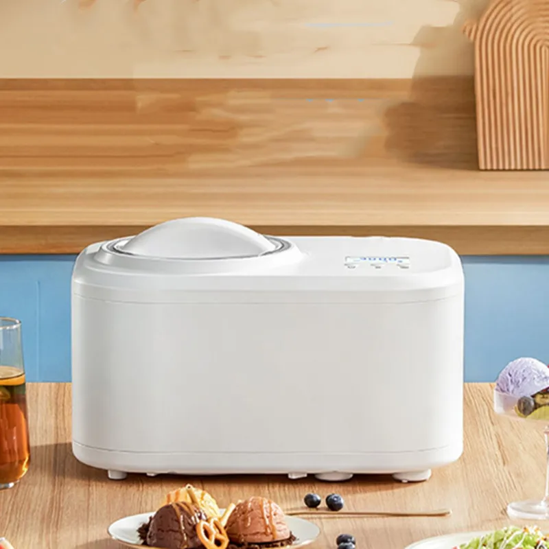 Household Automatic Quick Ice Cream Machine Yogurt Refrigerated Fermented Ice Cream DIY Popsicle Ice Cream Machine Home White 2