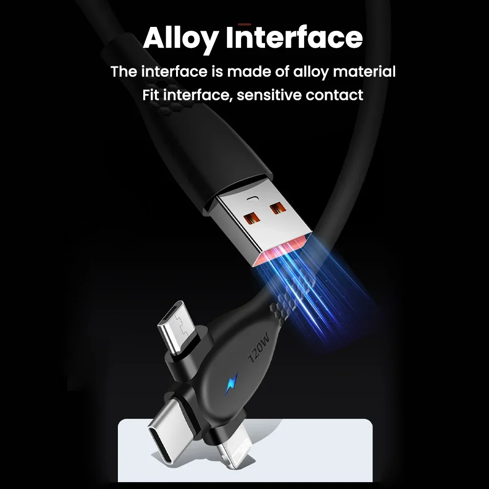 High-Power Universal Fast Charging Cable with Dual USB-C Connectivity