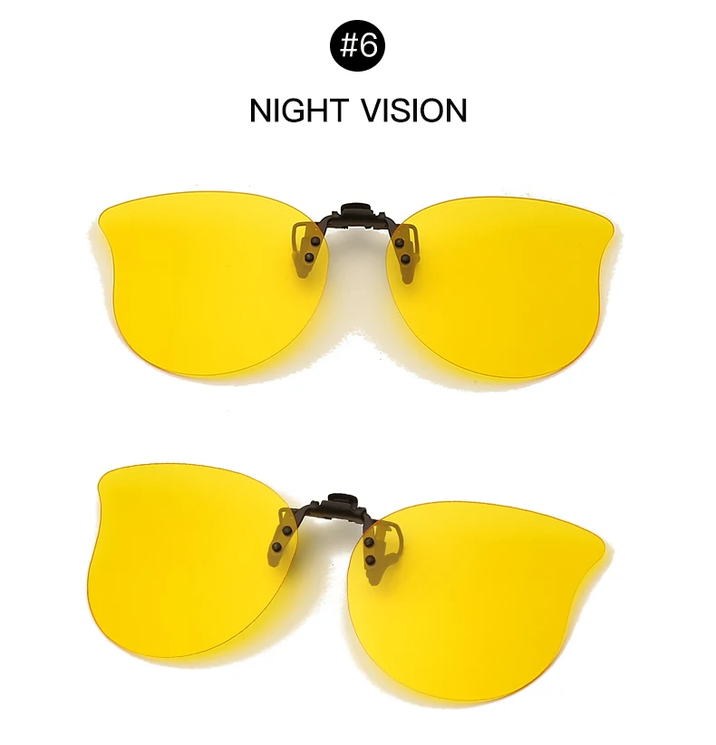 DOHOHDO Polarized Sunglasses Men Clip On Sunglasses Eyewear Accessories Photochromic Driving Goggles Women Cat Eye_voghion.com