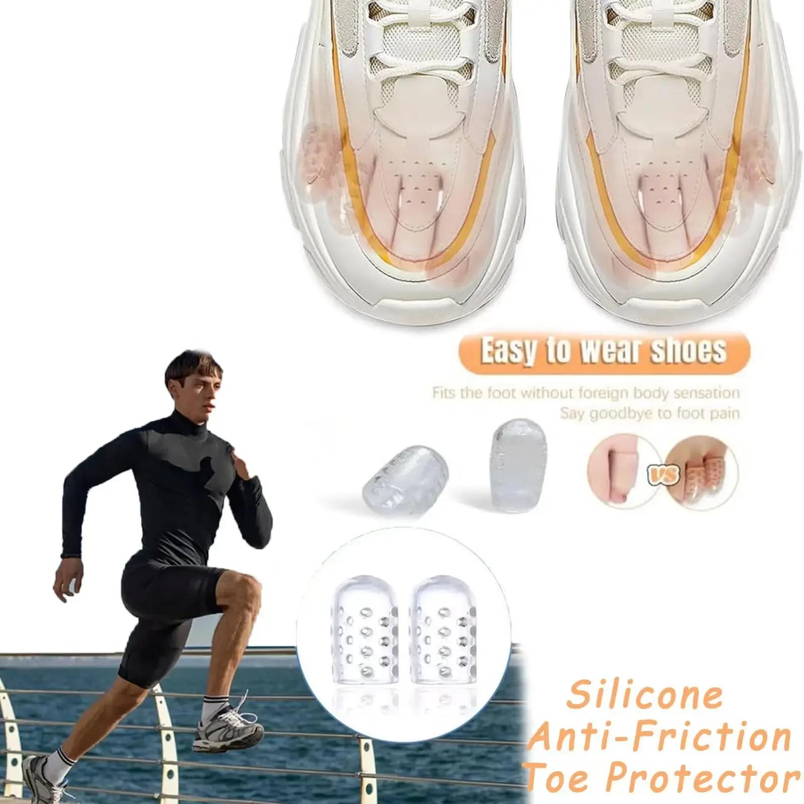 cojines suaves para mangas del dedo del pie,tapas de Gel de silicona para callos, 20 piezas protectores de dedos de los pies