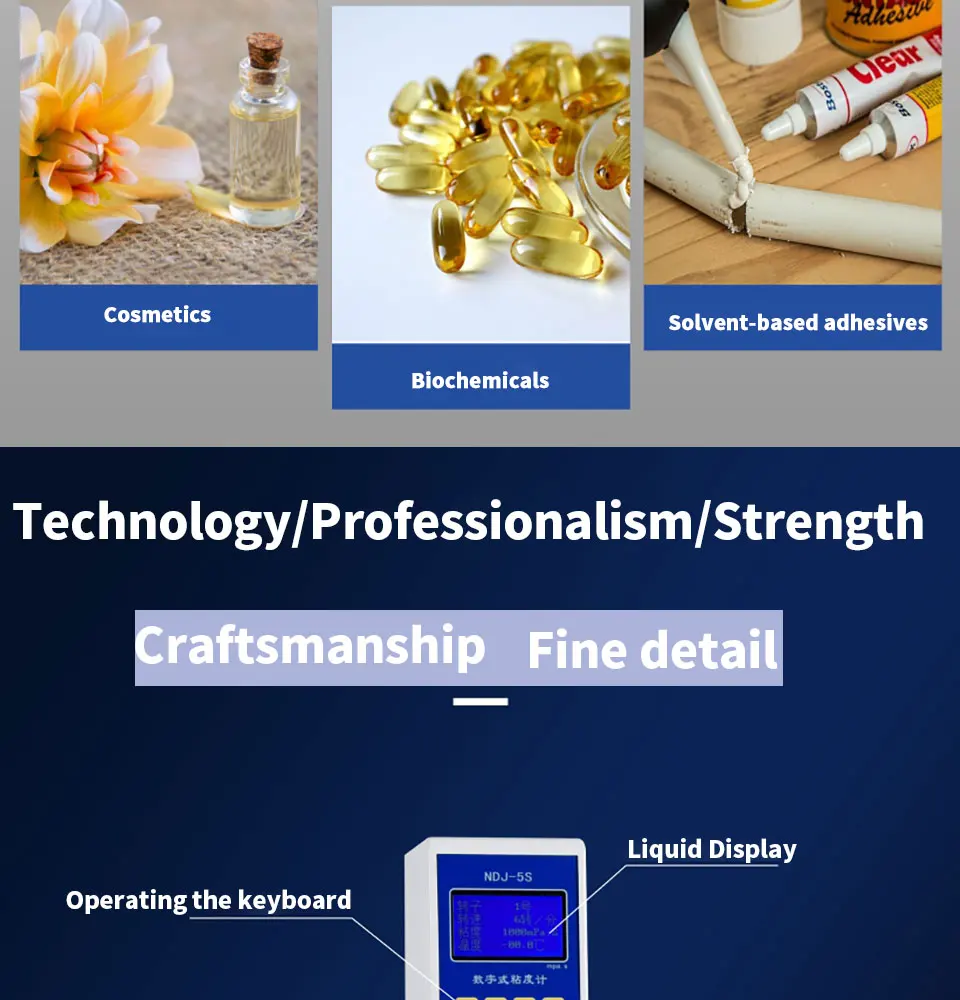 Description Picture 5 of itemViscosimeter Lab Testing Equipment Digital Sensor Rotary Viscometer Oil Glue Viscosity Meter Measuring Devices