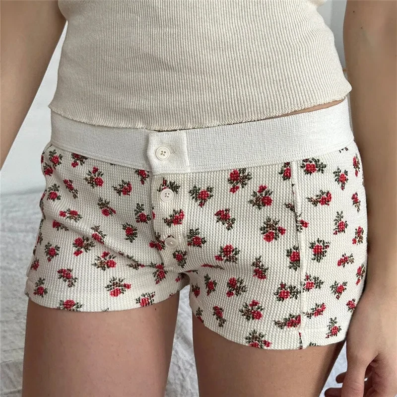 00s Retro Cute Patterm Boyshorts Fairy Y2K Cottage Low Waist Button Comfy Undies Sweatshorts Women Pajamas Shorts Lounge Bottom 15 00s Retro Cute Patterm Boyshorts Fairy Y2K Cottage Low Waist Button Comfy Undies Sweatshorts Women Pajamas Shorts Lounge Bottom