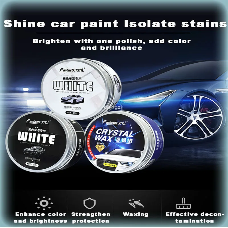 

250g Car Polish Car Wax Crystal Plating Set Hard Glossy Wax Layer Covering Paint Surface Coating Formula Waterproof Film