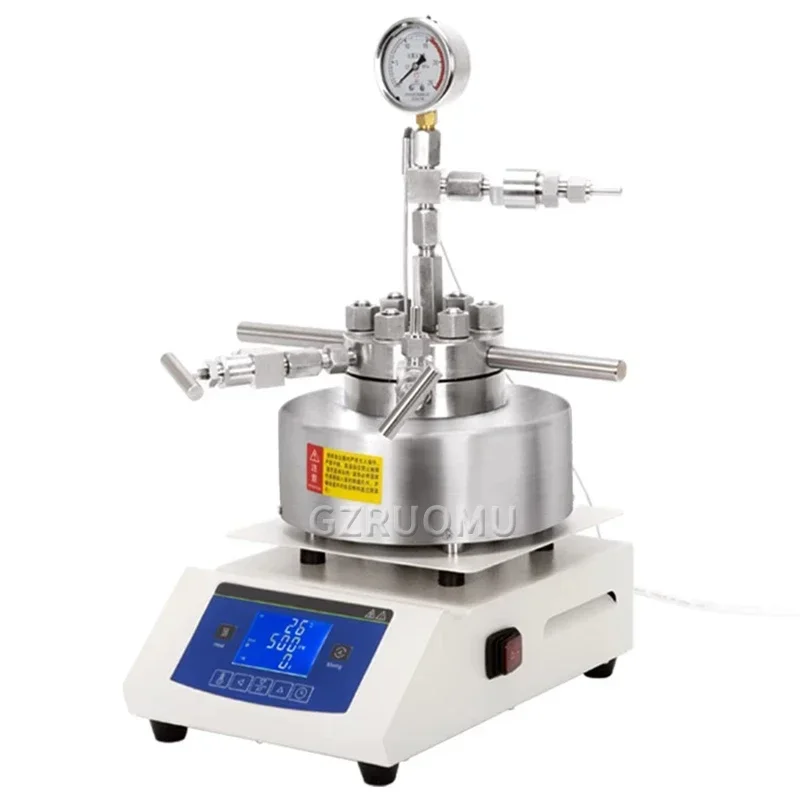 

100ML Laboratory Equipment High Pressure Reactor Magnetic Stirring Hydrothermal Synthesis Hydrogenation Sensible Pressure Device