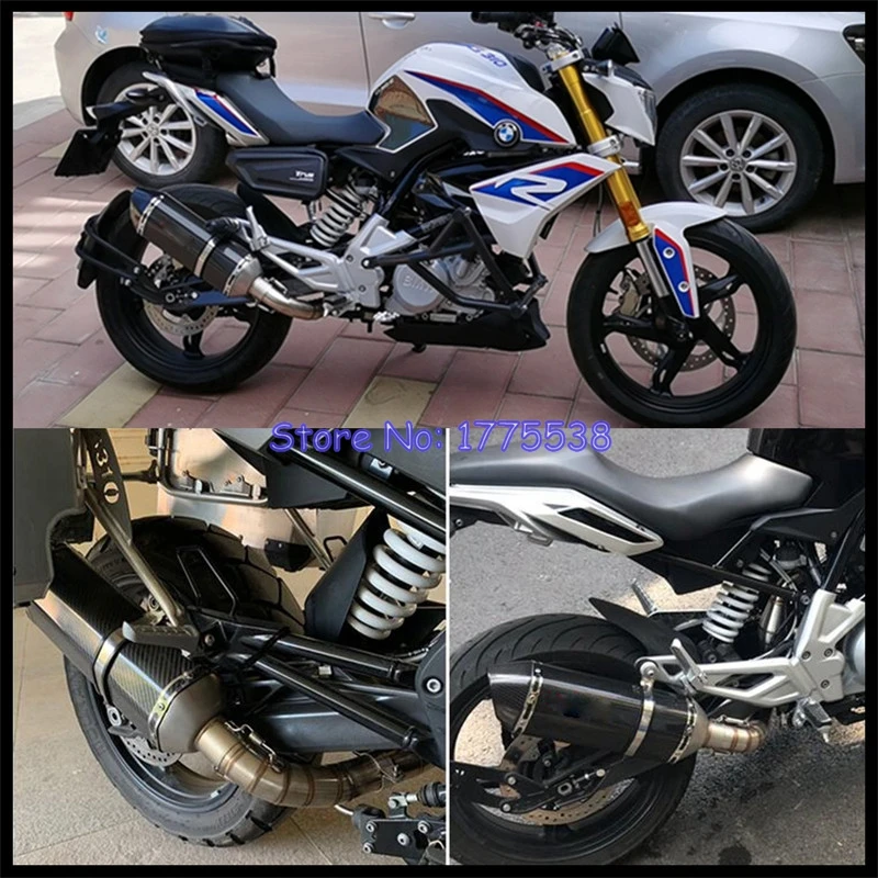 Sistema de escape para motocicleta BMW G310GS G310R, silenciador