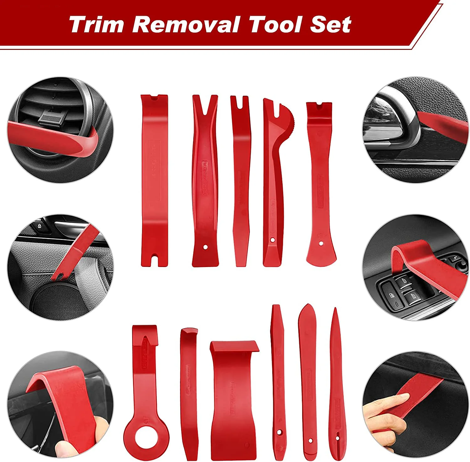 Car Trim Removal Tool Auto Interior Disassembly Tools Trim Removal Tool Kit Car Removal Tool Kit Door Panel Radio Stereo Audio Dash Terminal