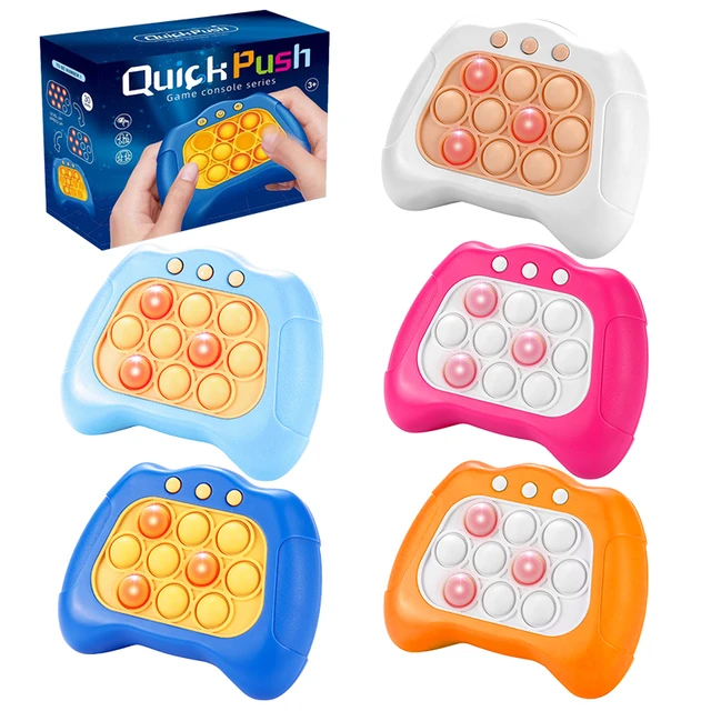 Decompression Push Bubble Game Console Toy Quick Push Light Up Game Anti  Stress Sensory Toys Kids Stress Relief Tools - AliExpress