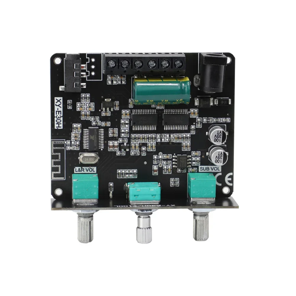 Audio Amplifier Audio Power Amplifier Board XY-E30H 2.1 channel Bluetooth audio power amplifier board module high and low bass subwoofer app