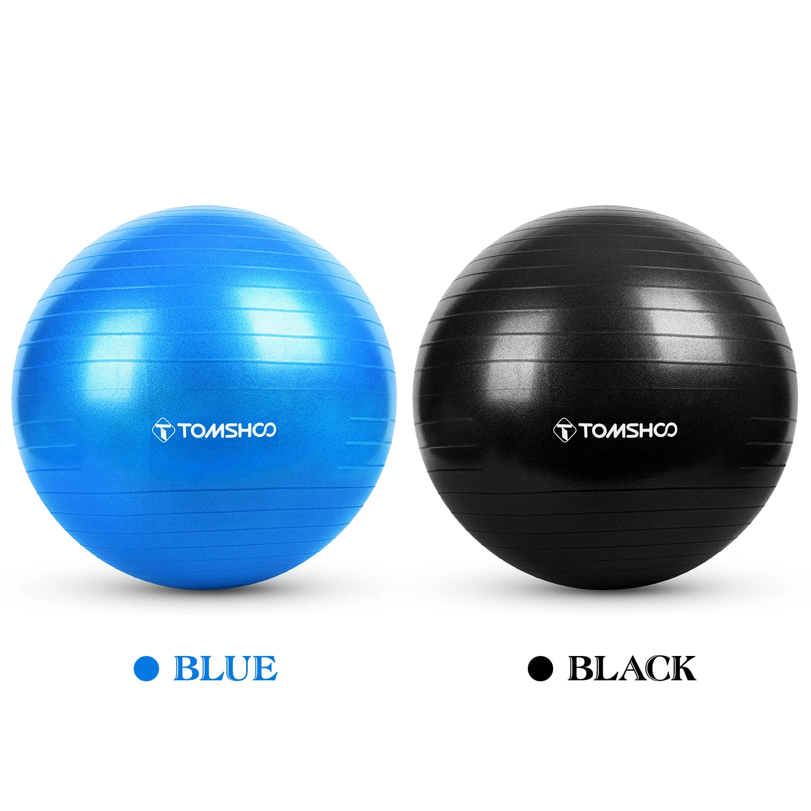 45cm/55cm/65cm/75cm Thickened Yoga Ball with Foot Pump for Stability Balance Pilates Physical Fitness Equipment