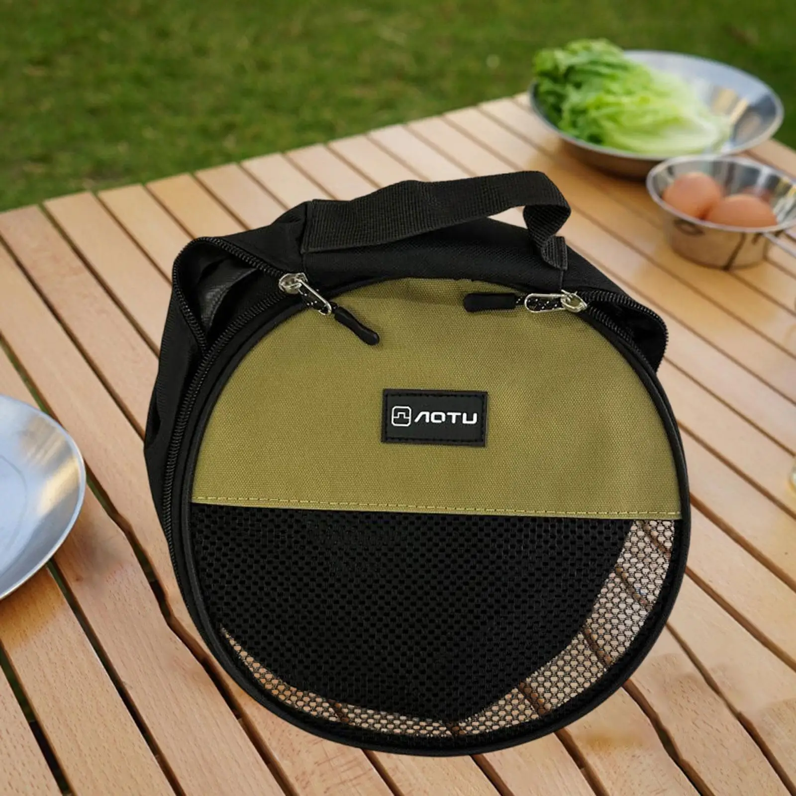 Dishes Storage Bag Tableware Large Capacity Dinnerware for Camp Kitchen BBQ