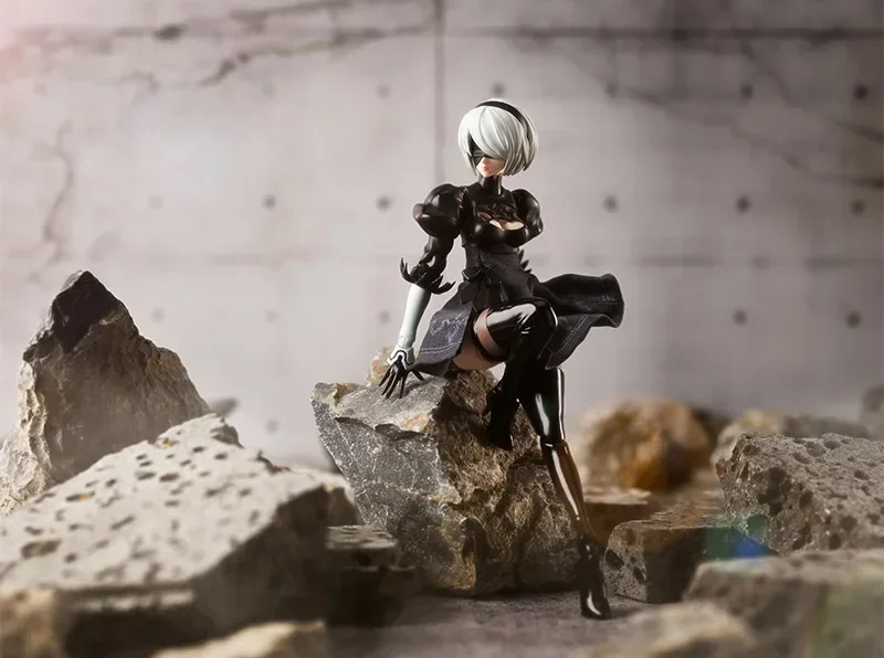 Original Aniplex BUZZmod Nier Automata 2B In Stock 14 cm Anime