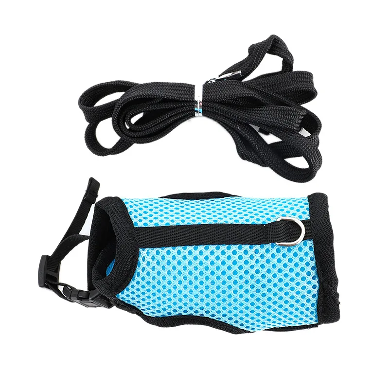 Mesh Breathable Ferret Bunny Harness Leash Set for Small Animals Rabbit Hamsters Summer Walking Pet Lead mascotas Accessories rabbit harness and leash set rabbit harness set