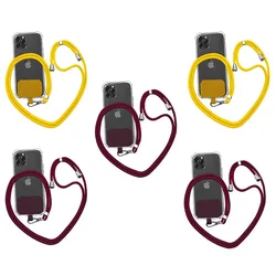Universal Crossbody Phone Lanyard - Soft, Colorful Mobile Strap (Mix - 5pcs)