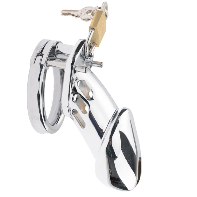 Male Stainless Steel Cock Cage Penis Ring CB6000S Chastity Cage Metal Phallus BDSM Bondage New Lock Adult Sex Toys for Men penis chastity cage chastity lock sex toy