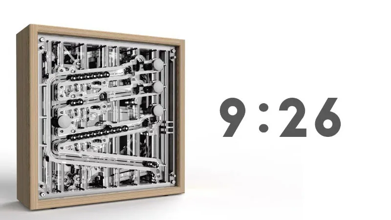 Rolling Ball Clock - Premium Brass Timepiece