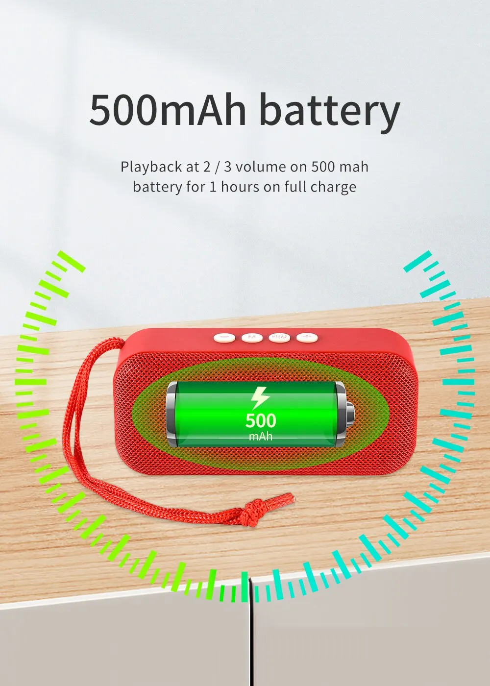 Mini altoparlante Bluetooth portatile wireless, radio FM, cassa audio, piccola USB, per computer, PC, Bluetooth, acustica_voghion.com