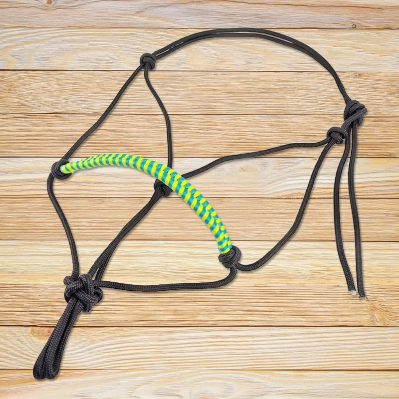 Horse Halters Braided Nylon Rope Wear Resistant Rope Halter Horse Training Tool 5