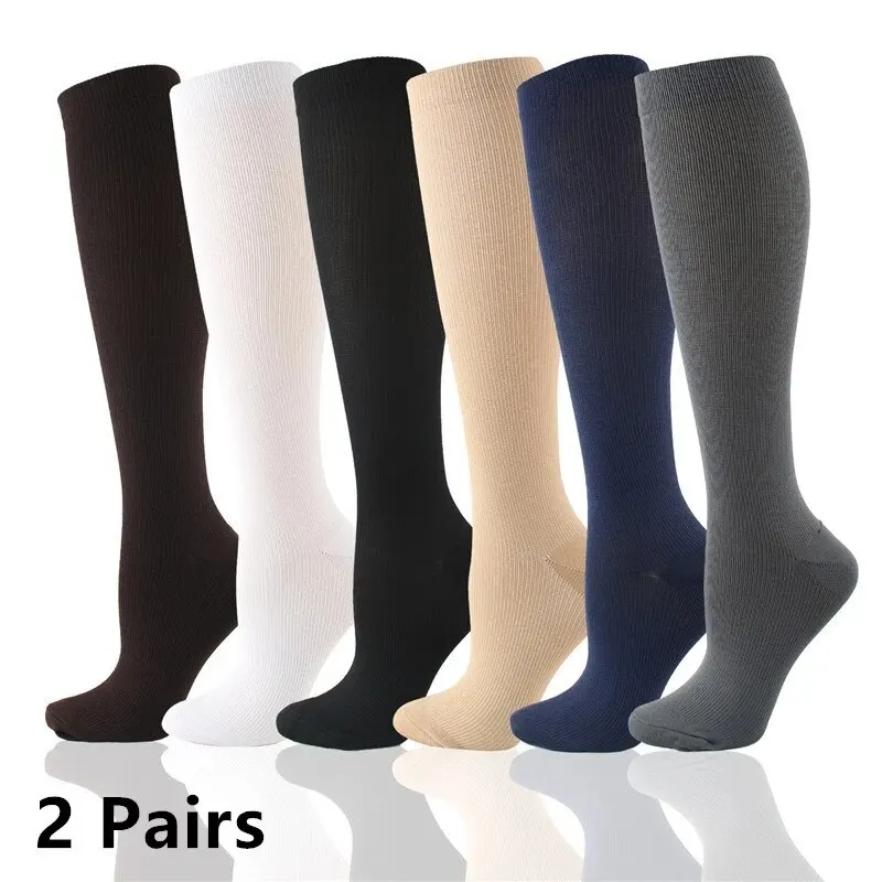 2-Pairs-Compression-Stockings-Blood-Circulation-Promotion-Slimming ...