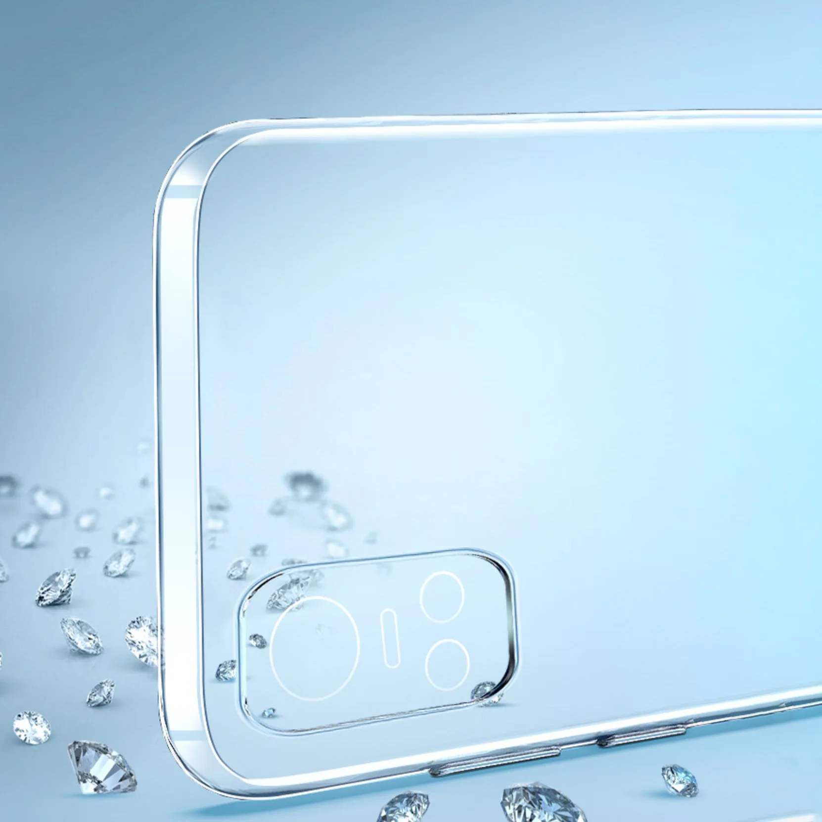 Transparent Thin Silicone Phone Case - Soft Clear Original Cover