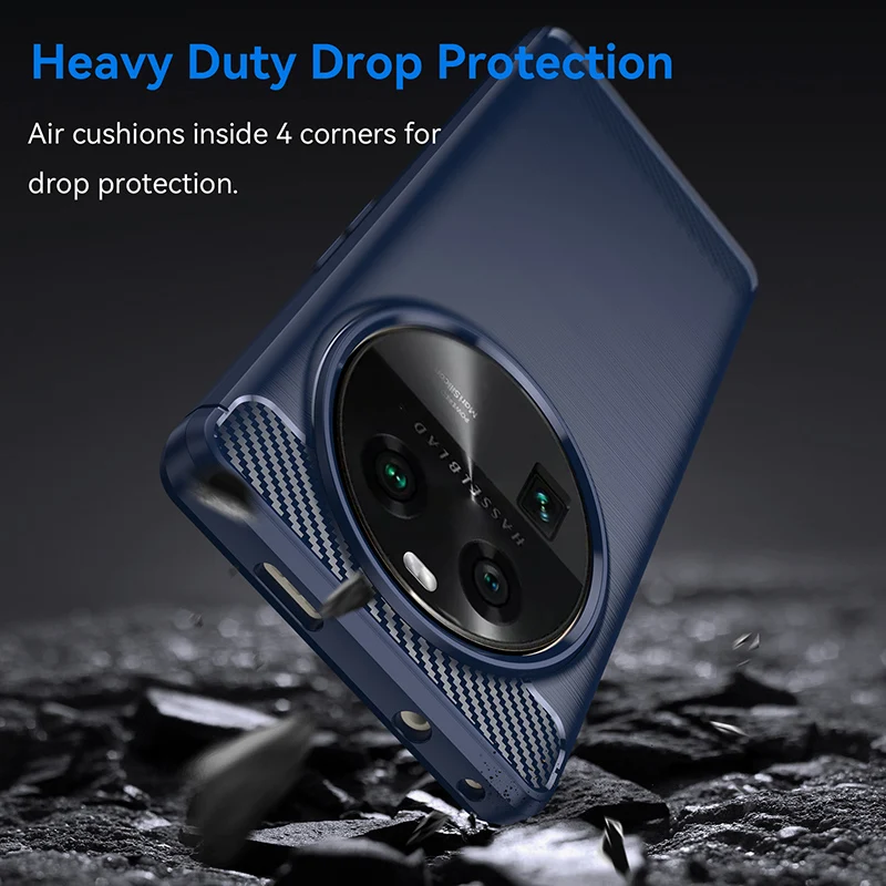 Luxury Silicone Shockproof Carbon Fiber Soft Case Cover