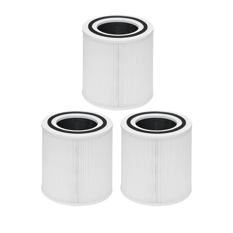 

3PCS Replacement Filters for TaoTronics TT-AP005 Air Purifier, H13 True HEPA and Activated Carbon Filter Accessories