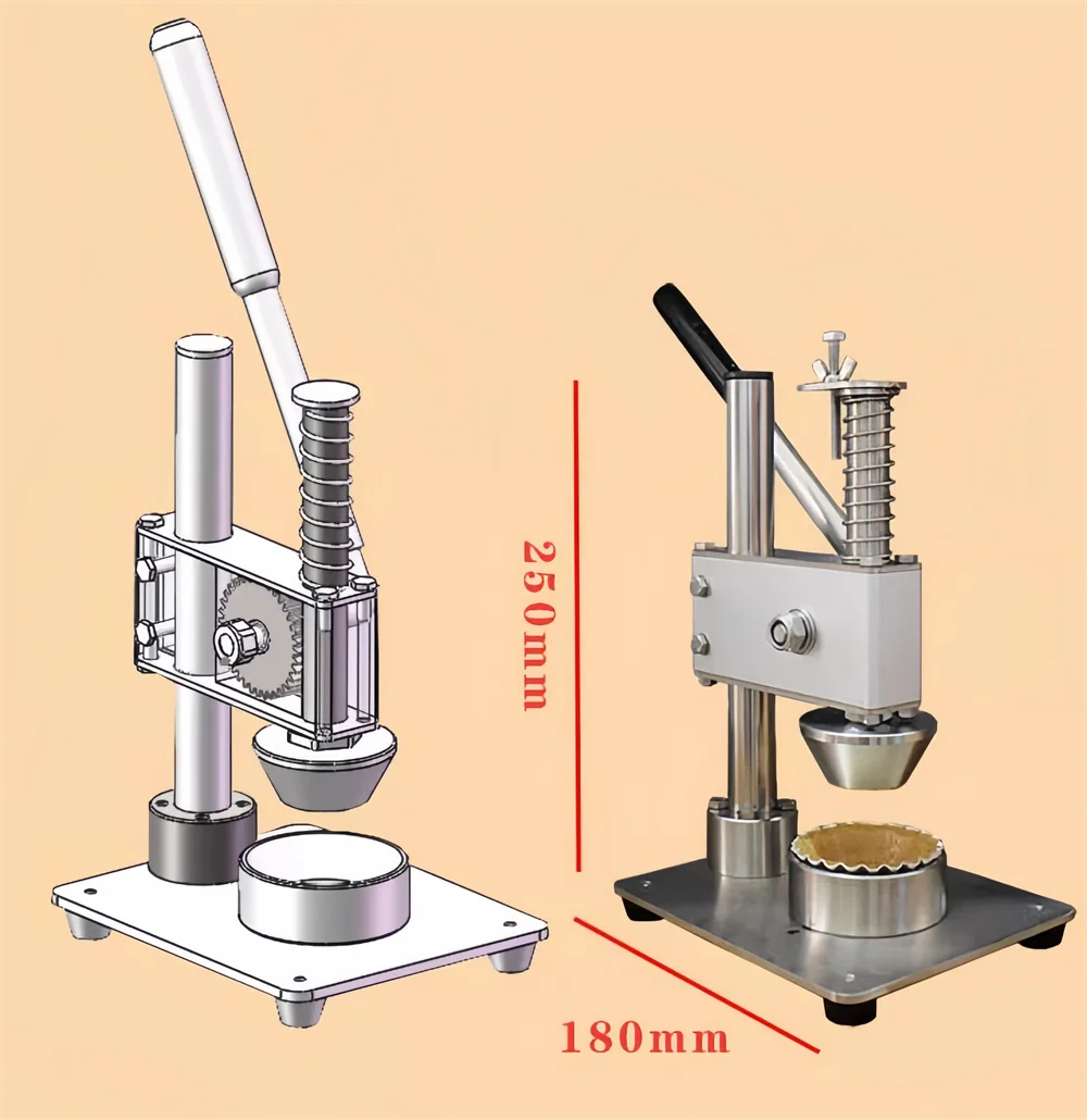 Description Picture 4 of itemStainless Steel Non-Stick Cupcake Mold Multiple Size Baking Mould Pastry Tool Commercial Manual Egg Tart Shape Machine