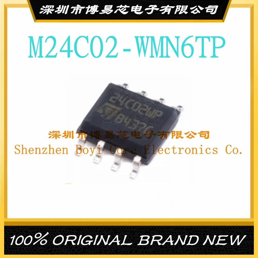 M24C02-WMN6TP SOIC-8 original genuine patch chip EEPROMs-serial I2C interface 5pcs lot new original ch374s ch374 ch375b ch376s sop28 usb bus adapter chip serial ic