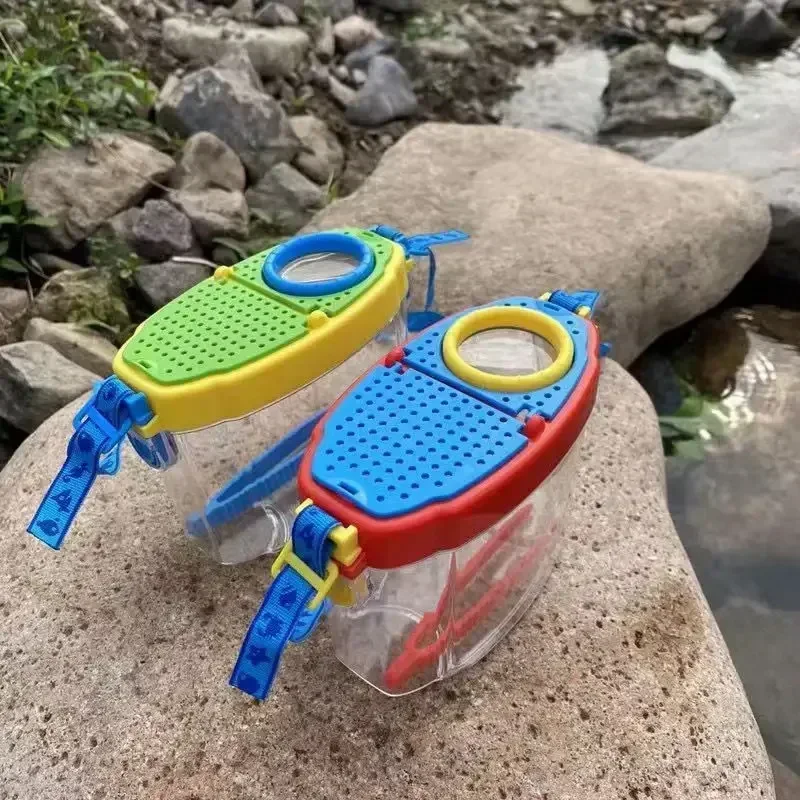 Bug Viewer Outdoor Insect Box Magnifier Observer Kit Insect Catcher Cage Kids Science Nature Exploration Tools Educational Toy educational toys bug catcher toys