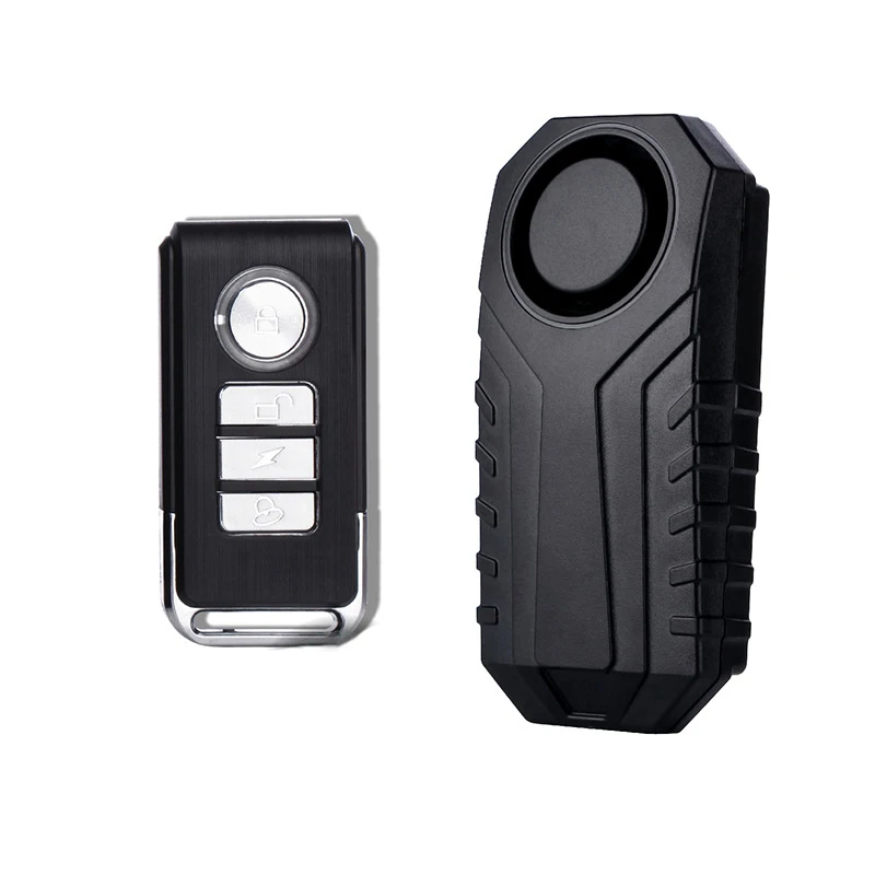 

Bike Alarm Waterproof with Remote, Vibration Motorcycle Bicycle/Door Burglar Alarm, 113dB Loud, Adjustable Sensitivity