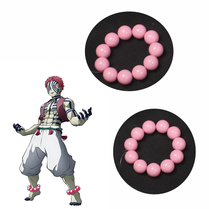 Anime Akaza Cosplay Zubehör Requisiten Erwachsene Männer Frauen Rosa Beinbekleidung Leglet Halloween Party Weihnachten Karneval