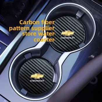 Car Cup Holder Coaster Anti-Slip Car Water Cup Pad For Chevrolet Onix Cruze Silverado Impala Equinox Malibu Tahoe Cobalt Camaro 1