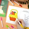2025 New Children's Easter coloring book Answer Coloring Game Coloring book 3-6 years old Drawing book Drawing book 4