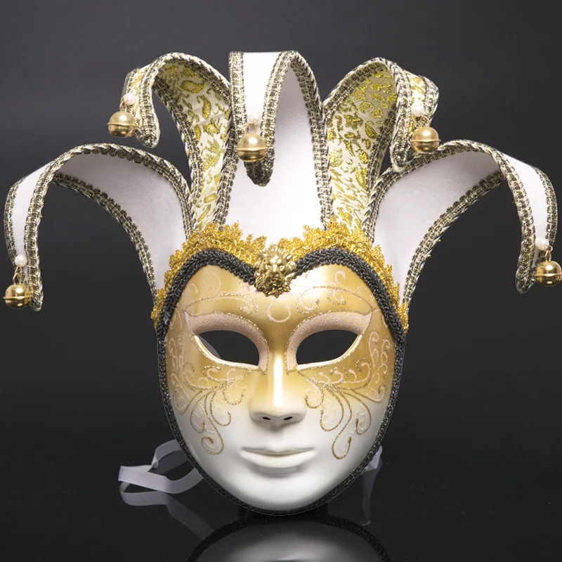 Halloween Dance Party Venetian Bell Mask Lady Painted Mask - Masks