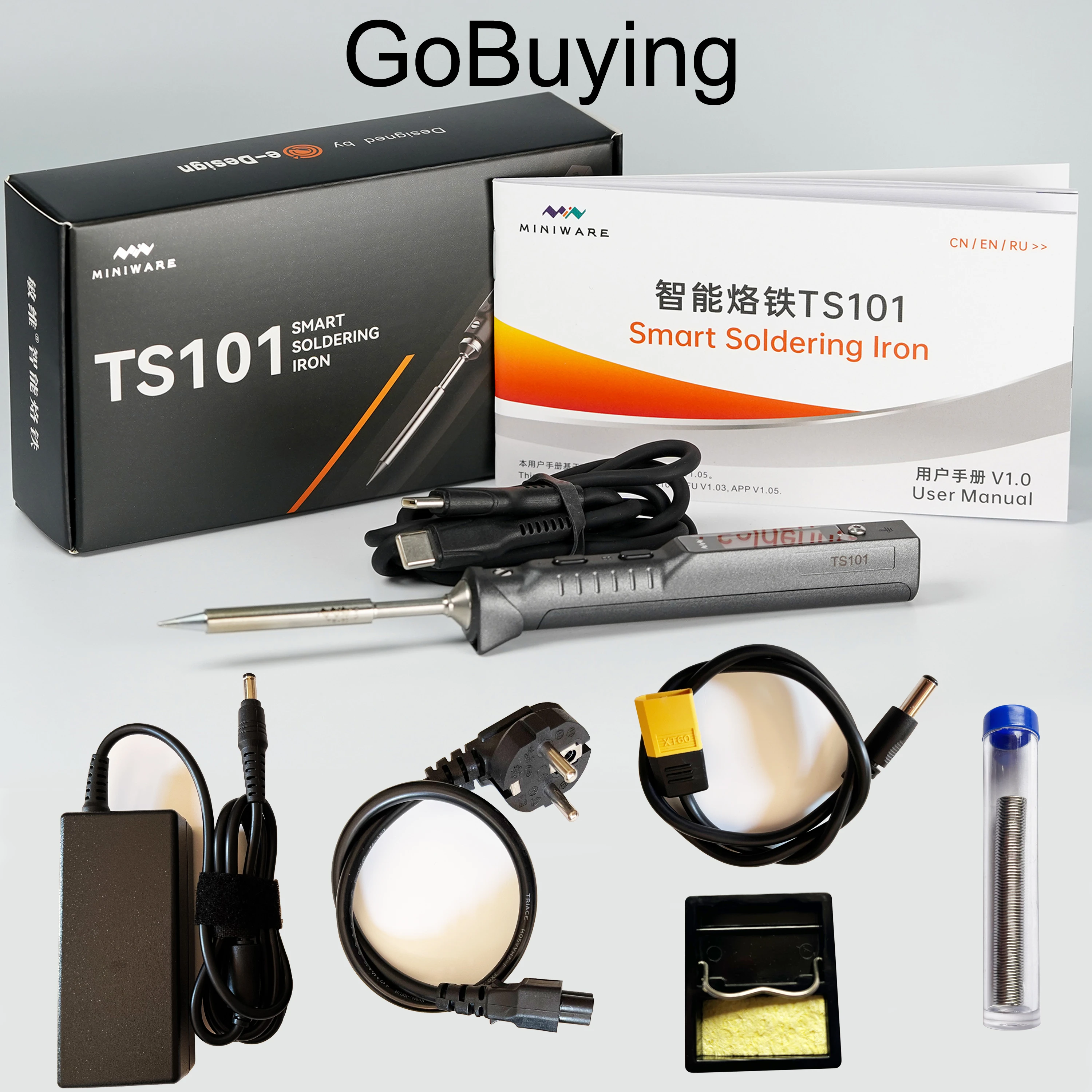 24v Original Mini Ts100 Portable Soldering Iron Station Kit Digital