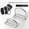 Diving D Ring Belt Buckle Scuba D Ring Sawtooth Design High Durability Diving Accessories Surfing Diving Fishing Scuba Climbing 2