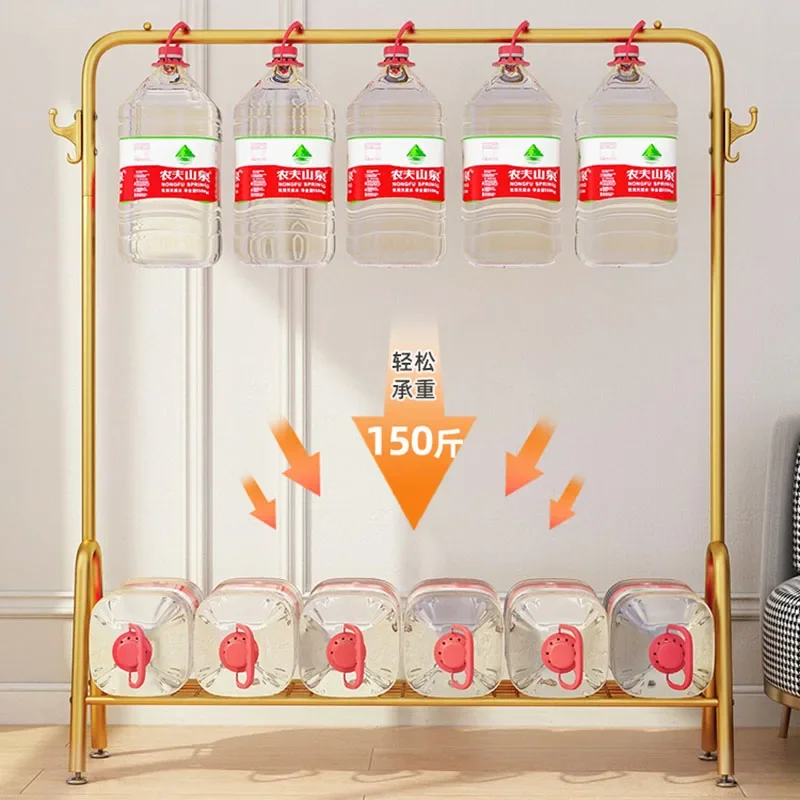 Golden Clothes Rack Accessories Organizer Corner Shelf Living Room Clothes Storage Burro Ropa Perchero Hall Home Eccessories