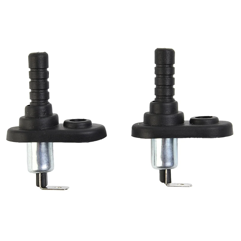 2pcs Car Door Switch Engine Hood Pin Switch Door Light Switch 20A 12V Vehicle Interior Light Lamp Switch Black Mount Pin Switch