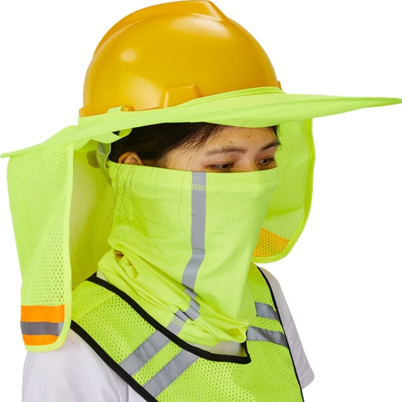 Hard Hat Neck Shield Sun Shade Helmet Neck Shield Reflective Protection Prevent Sunburn For Men Women Construction Worker