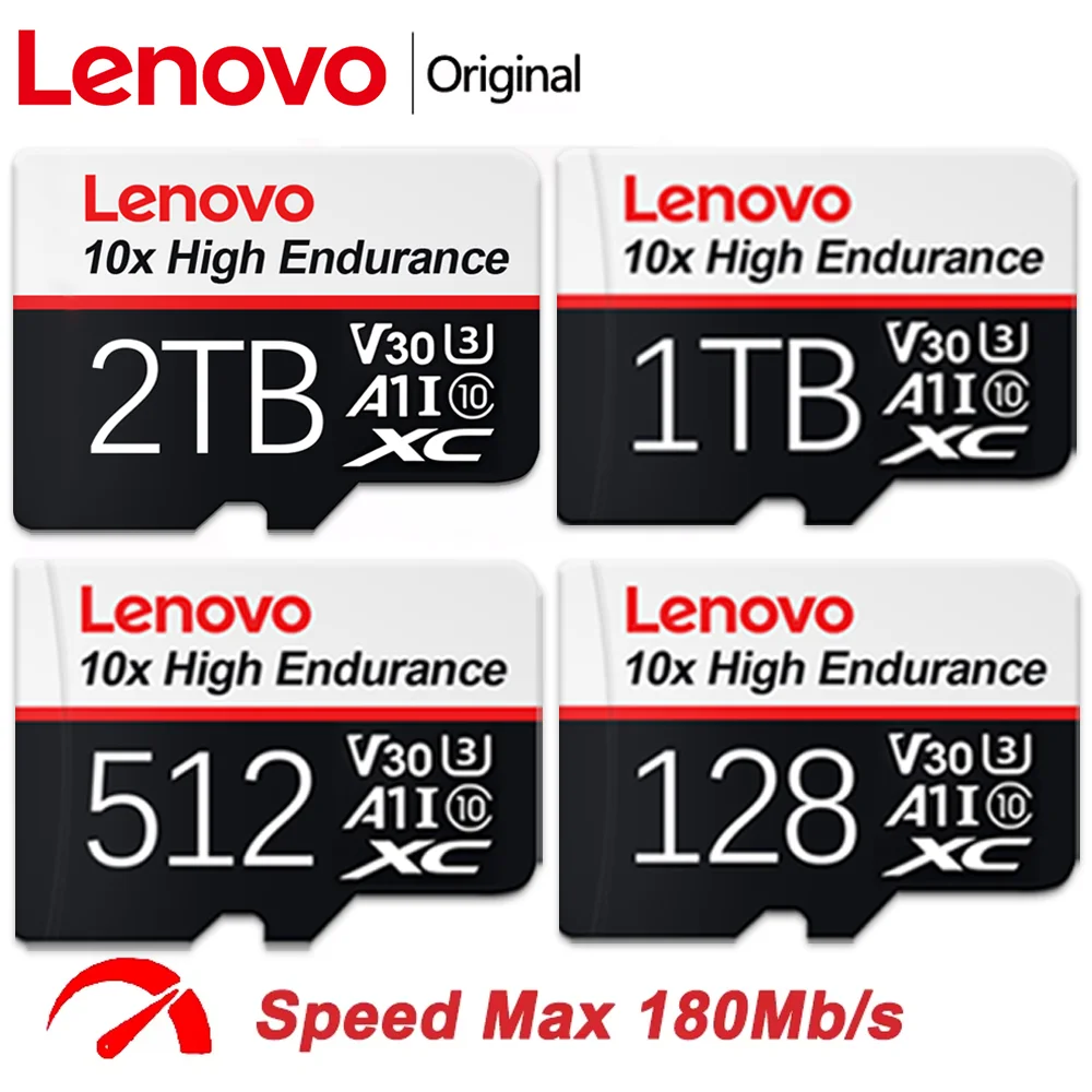 Lenovo 2TB 1TB 128GB 512GB SDXC Card UHS-II 8K Video Storage for Sony A7IV/Canon R5-250MB/s Read & 10-Year Durability