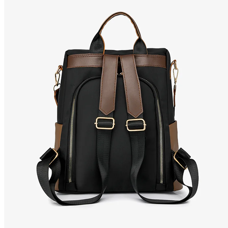 Luxury Women's Fashion Backpacks Waterproof Nylon Bag Large Capacity Daily Travel Backpack With Plush Pendant