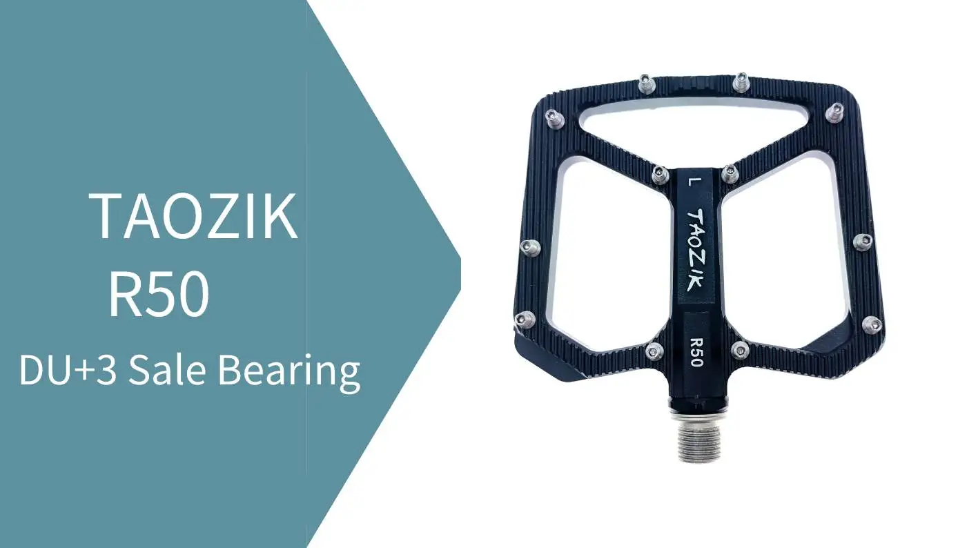 Description Picture 4 of itemNew TAOZIK-Ultralight Widened Bicycle Pedals, CNC DU + 3Sealed Bearings, Mountain Road Bikes High-Strength Bike Part Accessories