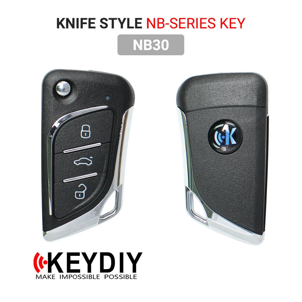 

Универсальный автомобильный Выкидной беспроводной ключ KEYDIY KD с 3 кнопками типа ножа NB30