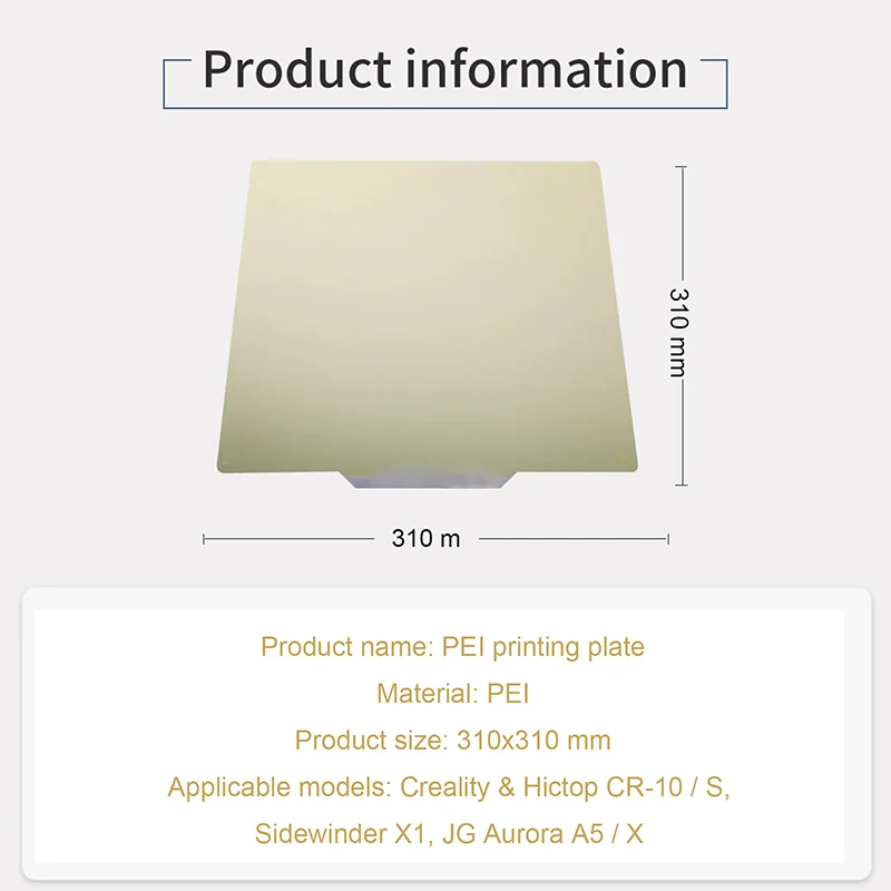 thumbnail image 2 of 3D Printer PEI Heated Bed Sticker Kit - Magnetic Spring Steel Sheet Flex Plate (Multiple Sizes Available) 2 of 14