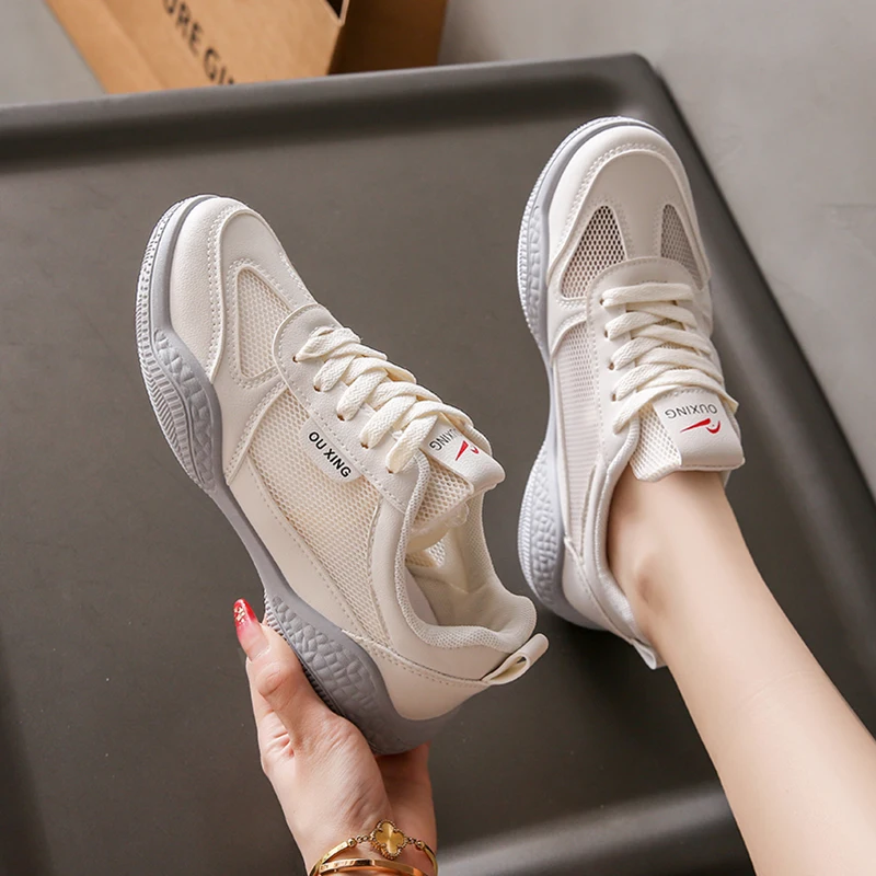 

Кроссовки женские универсальные с круглым носком, мягкие дышащие, без шнуровки, повседневная теннисная обувь, маленькие спортивные, микро-Fi, лето 2024