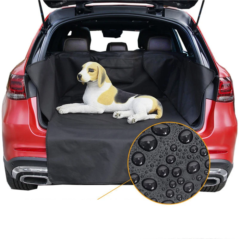 

Dog Trunk Cover Mat Puppy Car Hammock Tear-Resistant Anti-Scratch Nonslip Pet Travel Cargo Liner Waterproof For Medium Car SUV