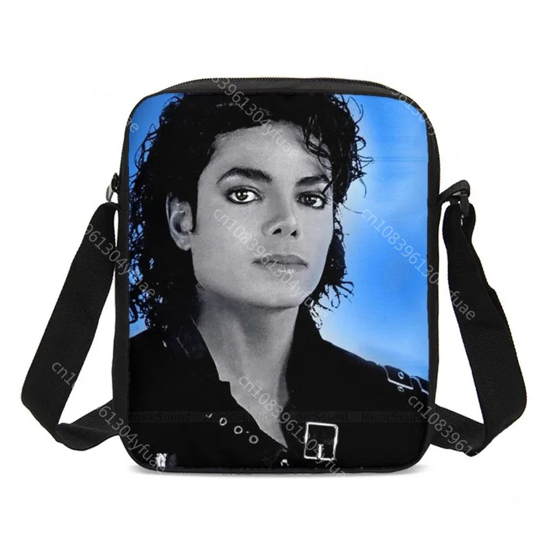 Michael Jackson Crossbody Bags 3D Printing Sling Bags Small Shoulder Bag For Kids and Boy Small Meseenger Bag Back to School