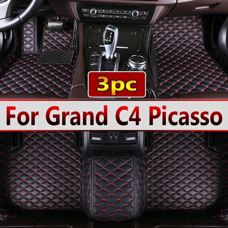 

Car Mats For Citroen Grand C4 Picasso SpaceTourer 7seat 2014~2020 Non-slip leather Mat Rugs Pad Interior Parts Car Accessories