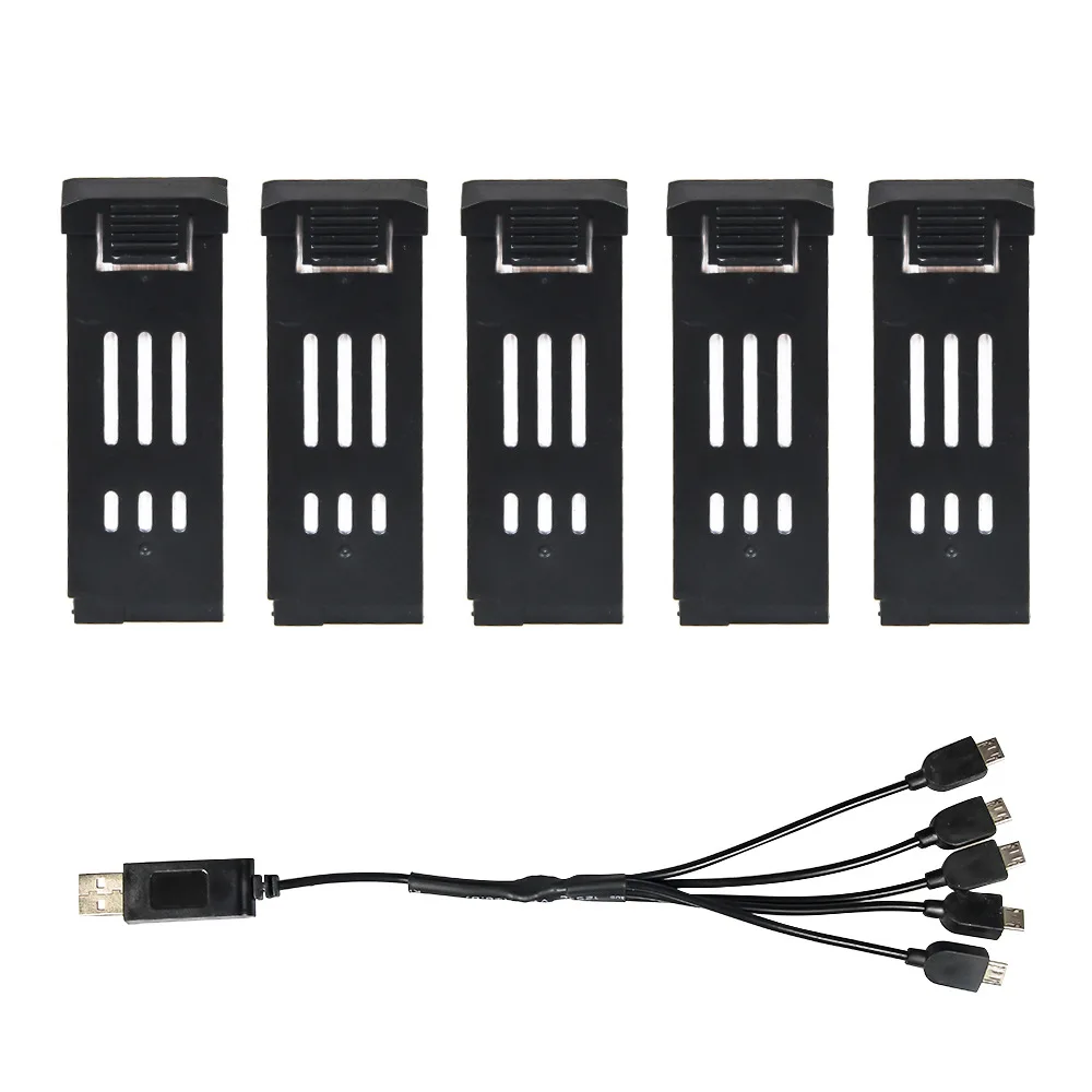 Bater a de litio para Dron JY019 RC Quadcopter cable de carga 5 en 1 3 jpg